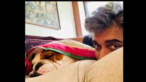 This photo of Ram Kapoor and Popeye is so cute that you’ll want a nap and naptime partner just like him.(Instagram/@iamramkapoor) This photo of Ram Kapoor and Popeye is so cute that you’ll want a nap and naptime partner just like him.(Instagram/@iamramkapoor)