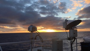 Aerosol filter samplers probe the air over the Southern Ocean on the Australian Marine National Facility’s R/V Investigator(Photo Credit: Kathryn Moore / Colorado State University) Aerosol filter samplers probe the air over the Southern Ocean on the Australian Marine National Facility’s R/V Investigator(Photo Credit: Kathryn Moore / Colorado State University)