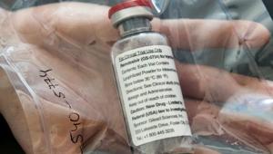 FILE PHOTO: An ampule of remdesivir is pictured during a news conference at the University Hospital Eppendorf (UKE) in Hamburg, Germany, April 8, 2020, as the spread of coronavirus disease (COVID-19) continues.(Reuters) FILE PHOTO: An ampule of remdesivir is pictured during a news conference at the University Hospital Eppendorf (UKE) in Hamburg, Germany, April 8, 2020, as the spread of coronavirus disease (COVID-19) continues.(Reuters)