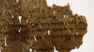 A fragment from the Dead Sea Scrolls that underwent genetic sampling to shed light on the 2,000-year-old biblical trove is shown to Reuters at the Israel Antiquities Authority (IAA) laboratory in Jerusalem June 2, 2020. REUTERS/Ronen Zvulun(REUTERS) A fragment from the Dead Sea Scrolls that underwent genetic sampling to shed light on the 2,000-year-old biblical trove is shown to Reuters at the Israel Antiquities Authority (IAA) laboratory in Jerusalem June 2, 2020. REUTERS/Ronen Zvulun(REUTERS)
