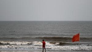 Nisarga has intensified into a severe cyclonic storm early on Wednesday morning and is currently recording a wind speed of 85 to 95kmph gusting to 105kmph.(PTI) Nisarga has intensified into a severe cyclonic storm early on Wednesday morning and is currently recording a wind speed of 85 to 95kmph gusting to 105kmph.(PTI)