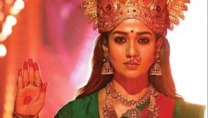 Nayanthara in Mookuthi Amman. Nayanthara in Mookuthi Amman.