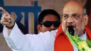 Bihar BJP president Sanjay Jaiswal and Union home minister Amit Shah will hold virtual rally on June 7 to address the people of the state through video conferencing and Facebook live.(PTI) Bihar BJP president Sanjay Jaiswal and Union home minister Amit Shah will hold virtual rally on June 7 to address the people of the state through video conferencing and Facebook live.(PTI)