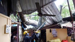 A total of 43 NDRF teams were deployed in the wake of the cyclone, including 21 in Maharashtra and 16 in Gujarat.(PTI Photo) A total of 43 NDRF teams were deployed in the wake of the cyclone, including 21 in Maharashtra and 16 in Gujarat.(PTI Photo)