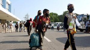 So far, more than 500 stranded workers have been ferried by chartered flights to Jharkhand and Odisha from Mumbai since May 28.(ANI) So far, more than 500 stranded workers have been ferried by chartered flights to Jharkhand and Odisha from Mumbai since May 28.(ANI)