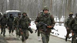 Clashes erupted near the encounter site and the police made announcements asking people to stay inside their homes and not venture out.(PTI) Clashes erupted near the encounter site and the police made announcements asking people to stay inside their homes and not venture out.(PTI)