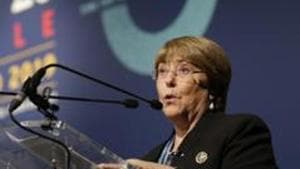 Highlighting issues from the individual nations, Bachelet had said in India, several journalists and at least one doctor have been charged for their public criticism of the authorities’ response to the COVID-19.(AP) Highlighting issues from the individual nations, Bachelet had said in India, several journalists and at least one doctor have been charged for their public criticism of the authorities’ response to the COVID-19.(AP)
