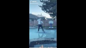 The recording opens with the shot of a backyard with a pool.(Sanya Budhiraja) The recording opens with the shot of a backyard with a pool.(Sanya Budhiraja)