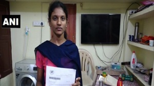 M Nethra convinced her father to give Rs 5 lakh that he saved for her education to needy during the coronavirus lockdown.(ANI Photo) M Nethra convinced her father to give Rs 5 lakh that he saved for her education to needy during the coronavirus lockdown.(ANI Photo)