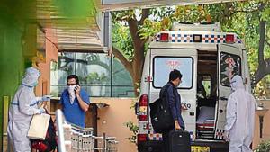 Patients at Sir Ganga Ram City Hospital, which was recently declared a Covid-only facility. Patients at Sir Ganga Ram City Hospital, which was recently declared a Covid-only facility.