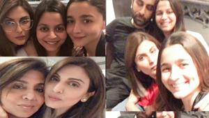 Riddhima Kapoor Sahni has shared several pictures from her family get-together which had Ranbir Kapoor-Alia Bhatt in attendance. Riddhima Kapoor Sahni has shared several pictures from her family get-together which had Ranbir Kapoor-Alia Bhatt in attendance.