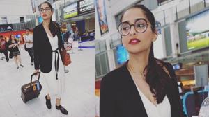 Sonam Kapoor has shared one of her throwback airport pictures on Instagram. Sonam Kapoor has shared one of her throwback airport pictures on Instagram.