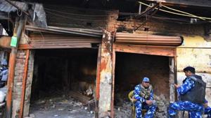 Police also said that until Saturday morning, the department has filed charge sheets in 79 riot cases, in which 510 people were charged with offences.(Raj K Raj/HT PHOTO) Police also said that until Saturday morning, the department has filed charge sheets in 79 riot cases, in which 510 people were charged with offences.(Raj K Raj/HT PHOTO)