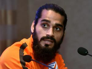 Mumbai: Indian football team player Sandesh Jhingan(PTI) Mumbai: Indian football team player Sandesh Jhingan(PTI)