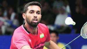 India shuttler HS Prannoy in action.(PTI Image) India shuttler HS Prannoy in action.(PTI Image)