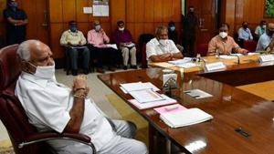 Karnataka CM BS Yediyurappa and state unit president Nalin Kumar Kateel had recommended the names of Ramesh Katti, Prakash Shetty and Prabhakar Kore. None were considered by the party high command. (Photo @BJP4Karnataka) Karnataka CM BS Yediyurappa and state unit president Nalin Kumar Kateel had recommended the names of Ramesh Katti, Prakash Shetty and Prabhakar Kore. None were considered by the party high command. (Photo @BJP4Karnataka)
