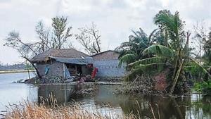 Large swathes of farmland are still under water. Large swathes of farmland are still under water.