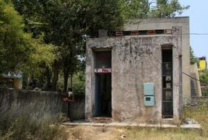 A view of the waterworks at Balongi village in Mohali where the leaking cylinder was kept.(Gurminder Singh/HT) A view of the waterworks at Balongi village in Mohali where the leaking cylinder was kept.(Gurminder Singh/HT)