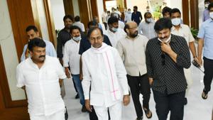 In May this year, Telugu industry bigwigs had met Telangana chief minister K Chandrasekhar Rao to discuss the road ahead. In May this year, Telugu industry bigwigs had met Telangana chief minister K Chandrasekhar Rao to discuss the road ahead.