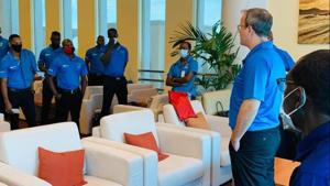 West Indies cricketers and support staff(WICB) West Indies cricketers and support staff(WICB)