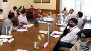 Manish Sisodia, who attended the meeting as CM Arvind Kejriwal was unwell and in self-isolation, said the city-state will see 5.5 lakh Covid-19 cases by July-end and said the government will need 80,000 bed by that time to cater to the patients. (Photo: ANI) Manish Sisodia, who attended the meeting as CM Arvind Kejriwal was unwell and in self-isolation, said the city-state will see 5.5 lakh Covid-19 cases by July-end and said the government will need 80,000 bed by that time to cater to the patients. (Photo: ANI)