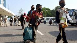 Thousands of workers from the Santhal Pargana region of the state have been going to Leh-Ladakh since 1970s for construction works, particularly roads on difficult terrains and peaks.(ANI) Thousands of workers from the Santhal Pargana region of the state have been going to Leh-Ladakh since 1970s for construction works, particularly roads on difficult terrains and peaks.(ANI)