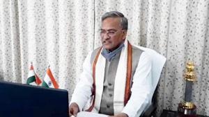 Uttarakhand chief minister Trivendra Singh Rawat says Covid-19 cases in the state have come down in the last two days.(HT File Photo) Uttarakhand chief minister Trivendra Singh Rawat says Covid-19 cases in the state have come down in the last two days.(HT File Photo)