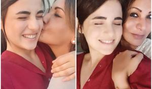 Radhika Madan was excited to hug and kiss her mother after two weeks of self-isolation. Radhika Madan was excited to hug and kiss her mother after two weeks of self-isolation.