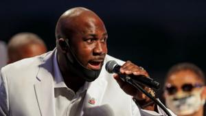 File photo: Philonise Floyd speaks during the funeral for his brother, George Floyd, at The Fountain of Praise church in Houston, Texas, US.(Reuters) File photo: Philonise Floyd speaks during the funeral for his brother, George Floyd, at The Fountain of Praise church in Houston, Texas, US.(Reuters)