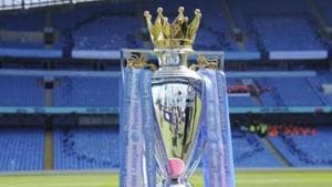 file photo the English Premier League trophy sits on the pitch.(AP) file photo the English Premier League trophy sits on the pitch.(AP)