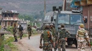 The operation continued till later on Thursday morning, and it was called off only when officials learnt the militants had evaded the security forces.(PTI) The operation continued till later on Thursday morning, and it was called off only when officials learnt the militants had evaded the security forces.(PTI)