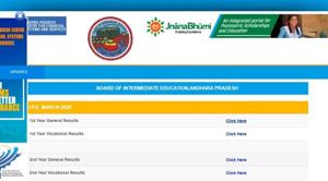 AP Inter Result 2020. (Screengrab) AP Inter Result 2020. (Screengrab)