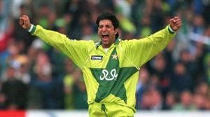 Pakistan’s Wasim Akram was the first ever bowler to claim more than one hat-trick in ODIs. His first hat-trick was against the West Indies in Sharjah 1989, when he dismissed Jeff Dujon, Malcolm Marshall and Curtly Ambrose, clean bowling all three and helped Pakistan to a 11-run win. Just six months later, Wasim would do it again, this team against Australia. He finished things off by bowling Merv Hughes, Carl Rackemann and Terry Alderman with consecutive deliveries. (Getty Images) Pakistan’s Wasim Akram was the first ever bowler to claim more than one hat-trick in ODIs. His first hat-trick was against the West Indies in Sharjah 1989, when he dismissed Jeff Dujon, Malcolm Marshall and Curtly Ambrose, clean bowling all three and helped Pakistan to a 11-run win. Just six months later, Wasim would do it again, this team against Australia. He finished things off by bowling Merv Hughes, Carl Rackemann and Terry Alderman with consecutive deliveries. (Getty Images)