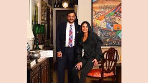 Starting with the ante-room of his apartment, it is adorned with the frames of contemporary and modern Indian masters. Starting with the ante-room of his apartment, it is adorned with the frames of contemporary and modern Indian masters.
