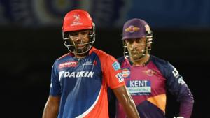 Former Delhi Daredevils Player Sanju Samson Stumped by Former Rising Pune Supergiants’ player M.S. Dhoni during the IPL 2016.(Hindustan Times) Former Delhi Daredevils Player Sanju Samson Stumped by Former Rising Pune Supergiants’ player M.S. Dhoni during the IPL 2016.(Hindustan Times)