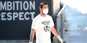 File photo of Lionel Messi wearing a mask.(AP Photo) File photo of Lionel Messi wearing a mask.(AP Photo)