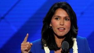 Tulsi Gabbard’s address came amidst protests in the US against the killing of African-American(REUTERS) Tulsi Gabbard’s address came amidst protests in the US against the killing of African-American(REUTERS)