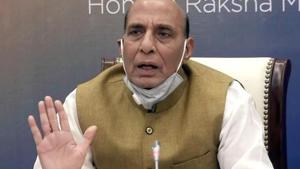 File photo: Union defence minister Rajnath Singh.(ANI) File photo: Union defence minister Rajnath Singh.(ANI)