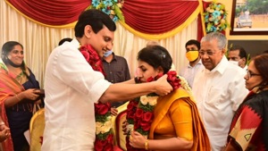 This is the second marriage for both Riyas and Veena.(Sourced) This is the second marriage for both Riyas and Veena.(Sourced)