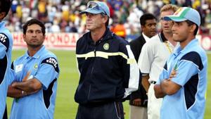 File image of Indian team after defeat to Australia in 2003 World Cup final.(AFP) File image of Indian team after defeat to Australia in 2003 World Cup final.(AFP)
