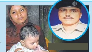 Inder Singh Yadav (inset) was asking passengers to not venture out of the train, when Sharif Hashmi, mother of a three-month-old, made a request for some milk.(HT File) Inder Singh Yadav (inset) was asking passengers to not venture out of the train, when Sharif Hashmi, mother of a three-month-old, made a request for some milk.(HT File)