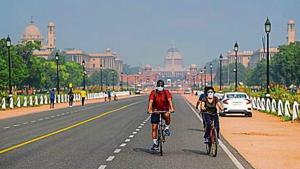 With people avoiding public transport from fear of Covid-19, bicycle sales are soaring in the national capital. (Amal KS/HT photo) With people avoiding public transport from fear of Covid-19, bicycle sales are soaring in the national capital. (Amal KS/HT photo)