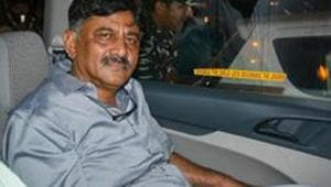 Karnataka Pradesh Congress Committee (KPCC) chief DK Shivakumar’s daughter got engaged to Cafe Coffe Day founder late VG Siddhartha’s son.(PTI) Karnataka Pradesh Congress Committee (KPCC) chief DK Shivakumar’s daughter got engaged to Cafe Coffe Day founder late VG Siddhartha’s son.(PTI)