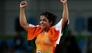 Sakshi Malik celebrates after winning a bronze medal at the 2016 Rio Olympics.(Getty Images) Sakshi Malik celebrates after winning a bronze medal at the 2016 Rio Olympics.(Getty Images)
