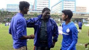 I.M. Vijayan (M) along with Subrata Pul (L) and Rahim Nabi (R) Indian Super League Grassroots Workshop in Kolkata, India.(Prateek Choudhury/Hindustan Times) I.M. Vijayan (M) along with Subrata Pul (L) and Rahim Nabi (R) Indian Super League Grassroots Workshop in Kolkata, India.(Prateek Choudhury/Hindustan Times)