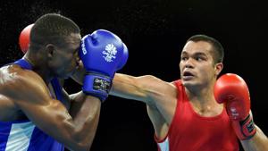 India's Vikas Krishan Yadav(PTI) India's Vikas Krishan Yadav(PTI)