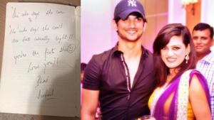 Sushant Singh Rajput’s sister Shweta has shared a picture of an old handwritten card he gave her. Sushant Singh Rajput’s sister Shweta has shared a picture of an old handwritten card he gave her.