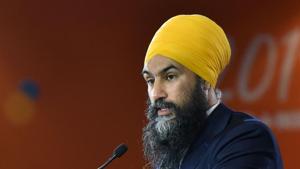 File photo: NDP leader Jagmeet Singh.(AFP) File photo: NDP leader Jagmeet Singh.(AFP)