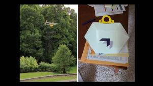 The drone delivering books.(Facebook/@Dawn Knight) The drone delivering books.(Facebook/@Dawn Knight)