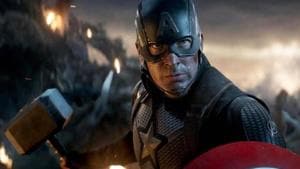 Captain America wields Mjolnir in Avengers: Endgame. Captain America wields Mjolnir in Avengers: Endgame.